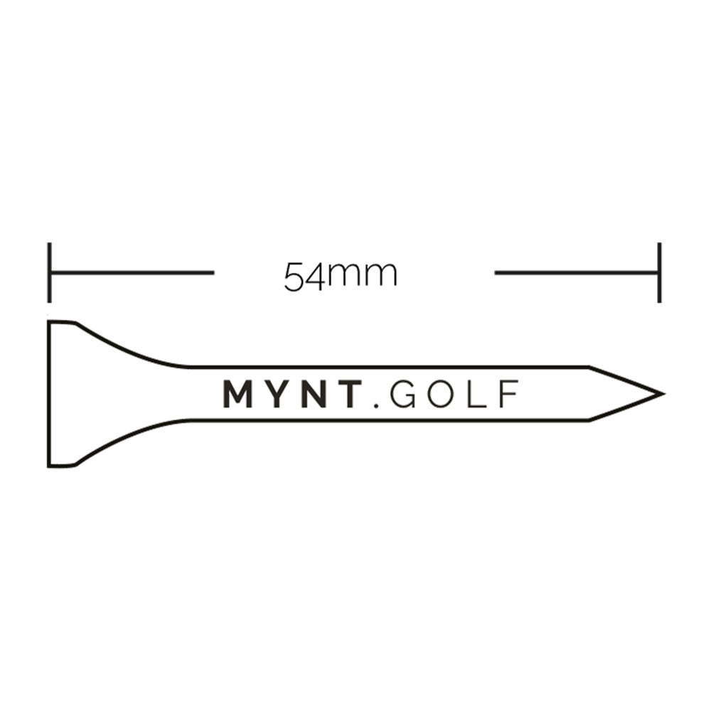 100 pieces<br> Tees de golf MYNT Premium<br> 54mm
